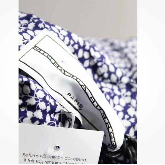 Revolve Michaela Buerger Floral Crochet Trim Midi Swing Dress Blue - Picture 9 of 10